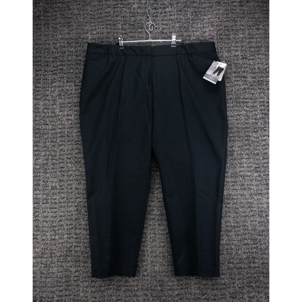Liz Claiborne Career Pants Womens 20W Black Emma Classic Ankle Slim Leg NWT